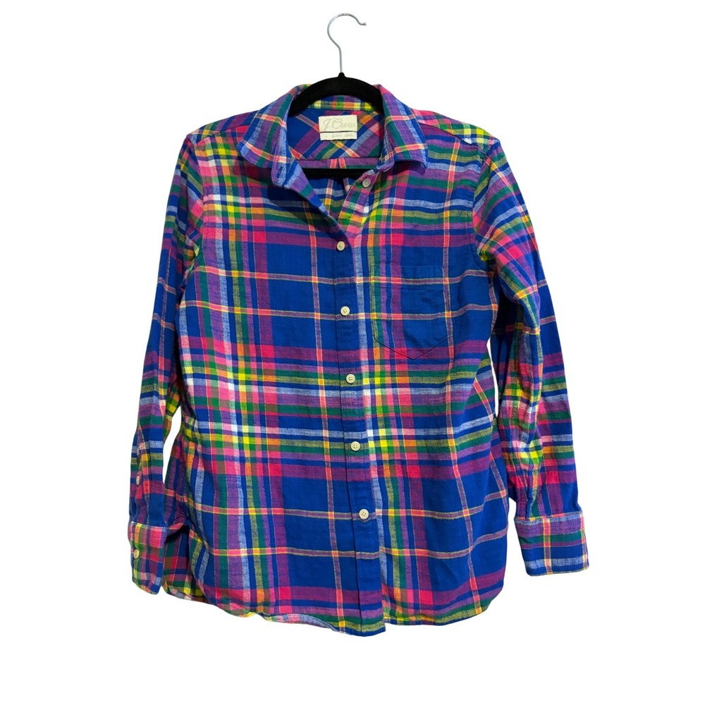 J. Crew Multicolor Plaid Button Down Shirt